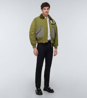 Logo bomber jacket