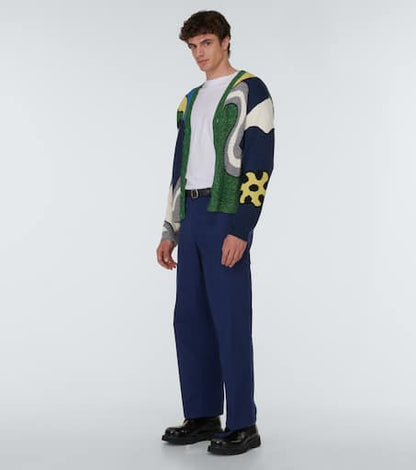 Straight cotton cargo pants