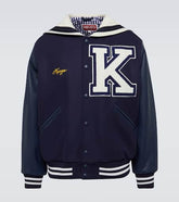Sailor Varsity leather-paneled varsity jacket