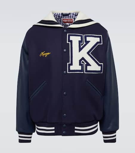 Sailor Varsity leather-paneled varsity jacket
