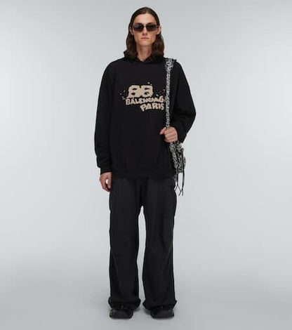 Logo cotton hoodie