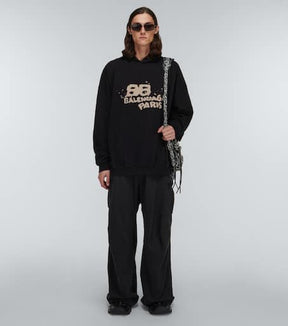 Logo cotton hoodie