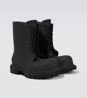 Steroid lace-up boots