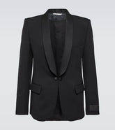 Single-breasted wool blazer