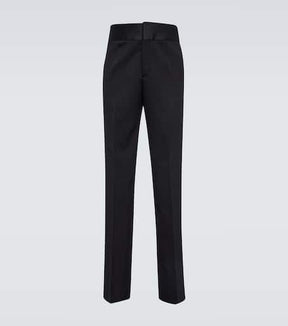 Straight virgin wool pants