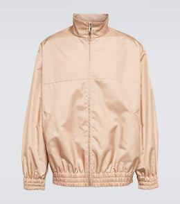 Oversized satin jacket