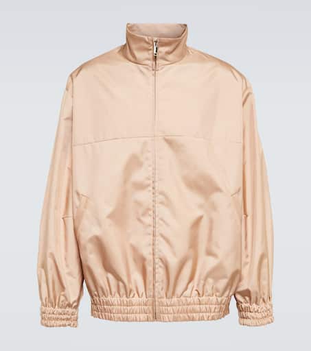 Oversized satin jacket