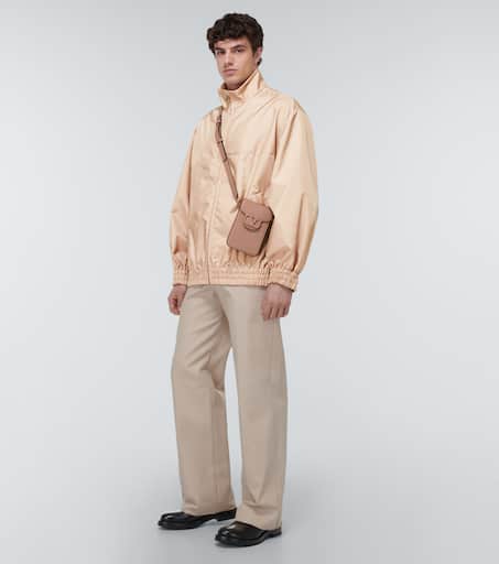 Oversized satin jacket