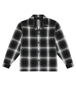 Logo checked shirt