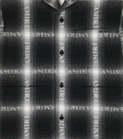 Logo checked shirt