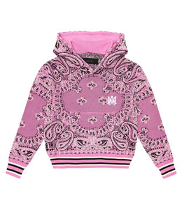 Bandana cotton and cashmere hoodie