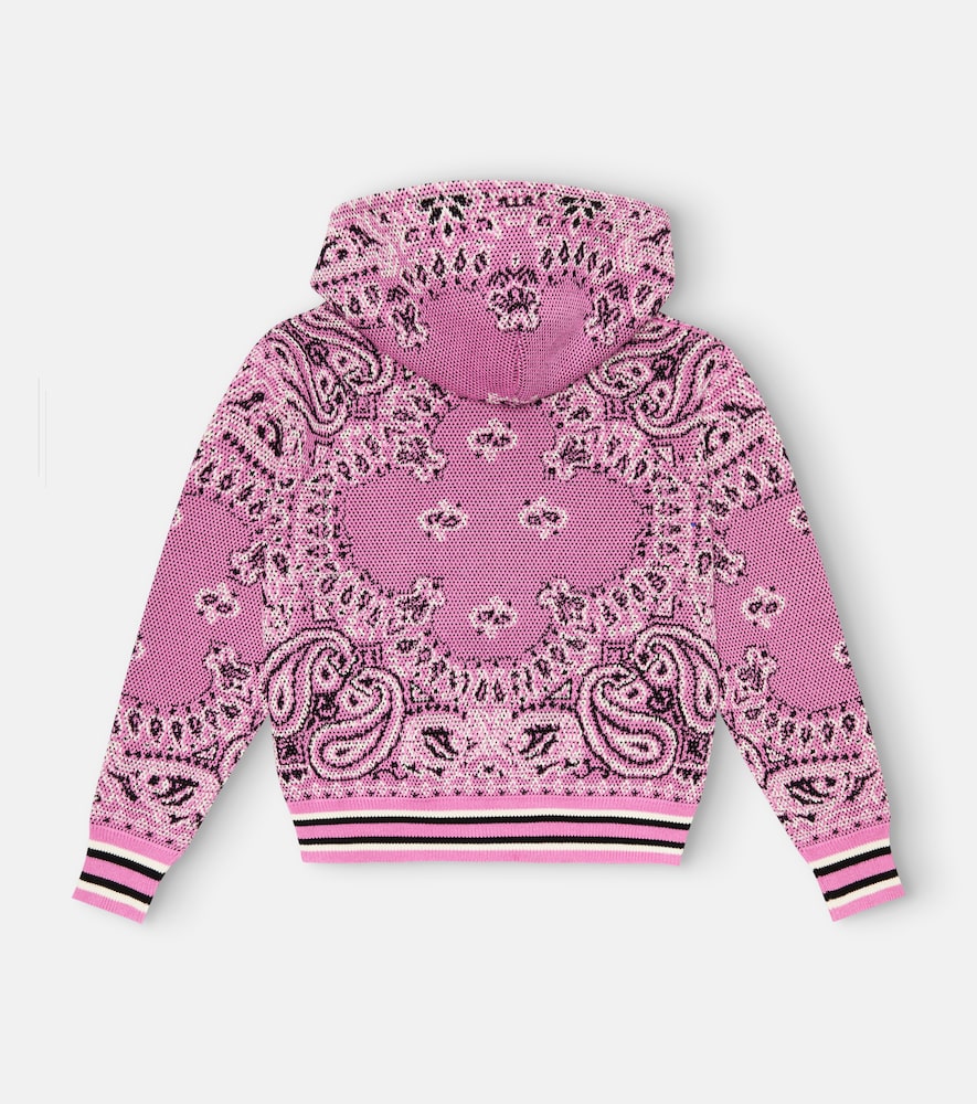 Bandana cotton and cashmere hoodie