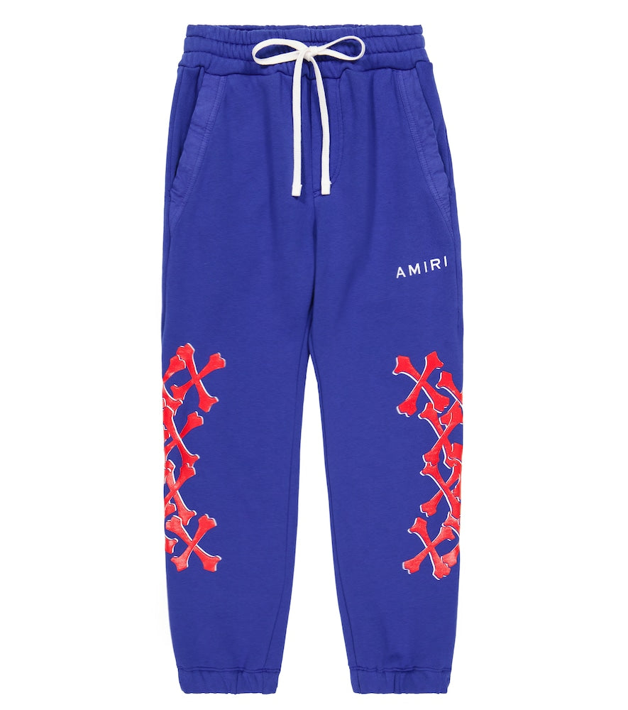 Printed cotton sweatpants