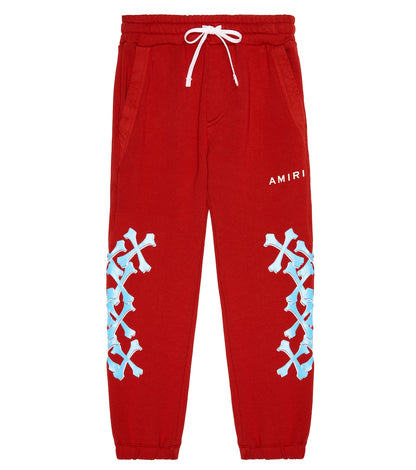 Printed cotton sweatpants