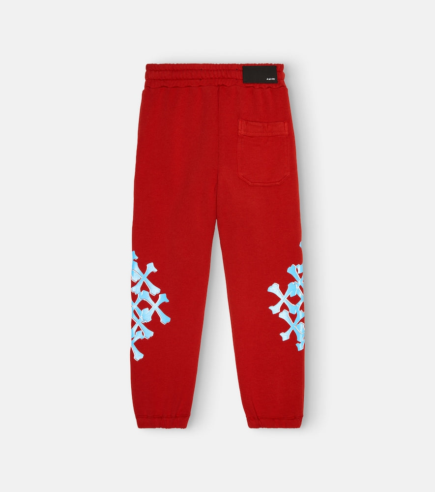Printed cotton sweatpants