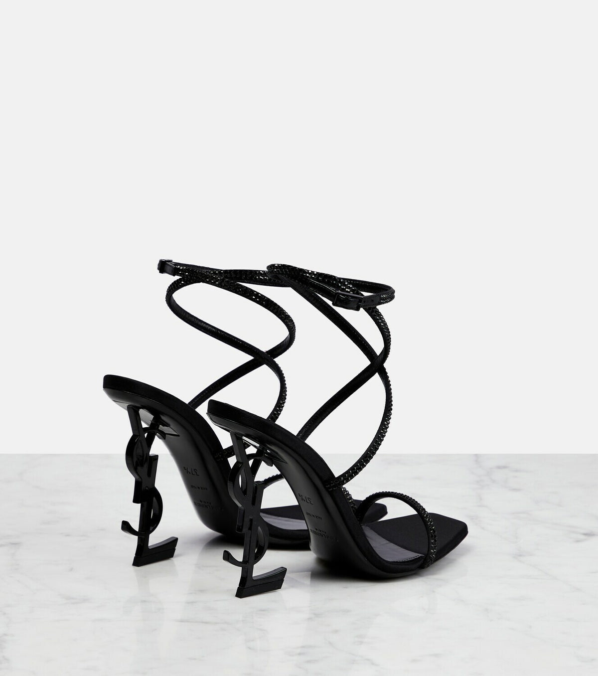 Saint Laurent - Opyum 110 crystal-embellished sandals