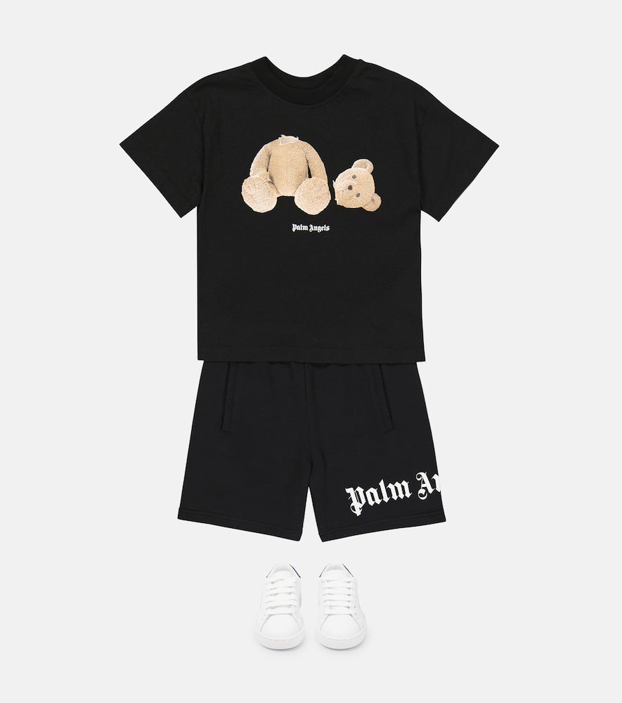 Logo cotton jersey shorts