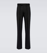 Twill straight pants