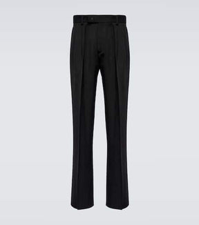 Twill straight pants