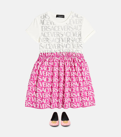 Logo cotton jersey T-shirt dress