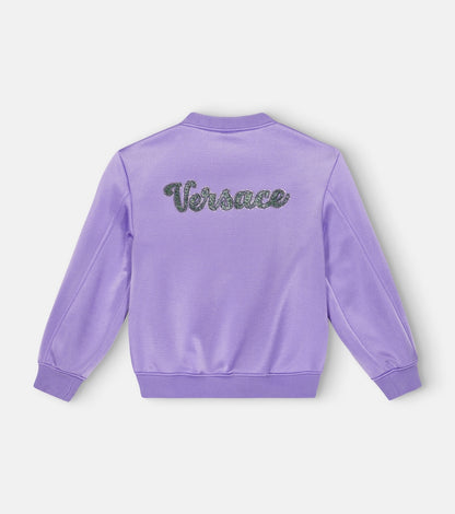 Embroidered varsity jacket