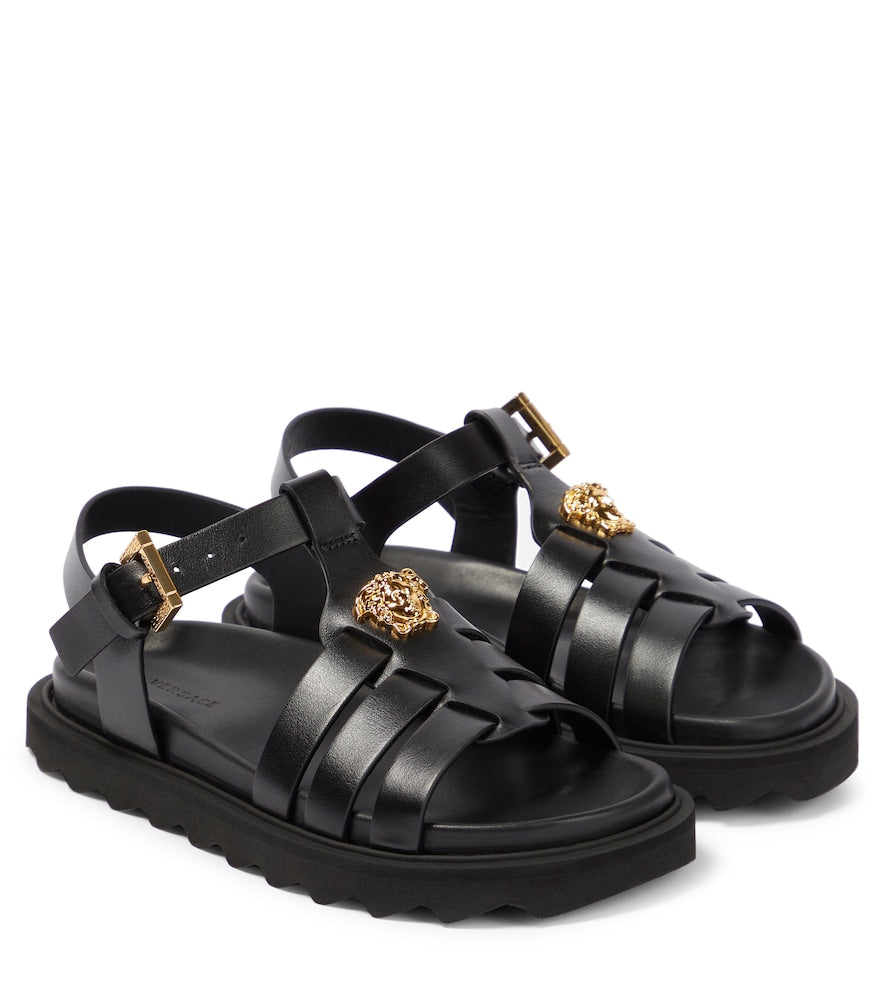 La Medusa leather sandals