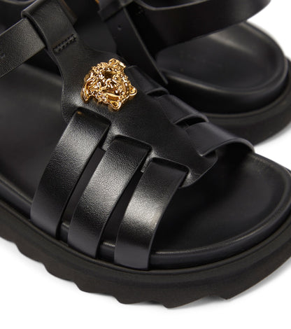 La Medusa leather sandals