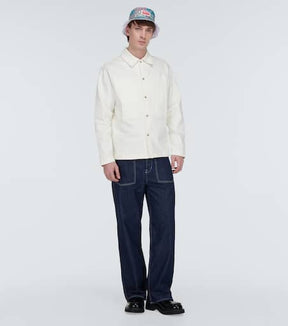 Logo denim shirt