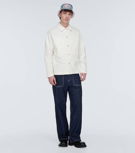 Logo denim shirt