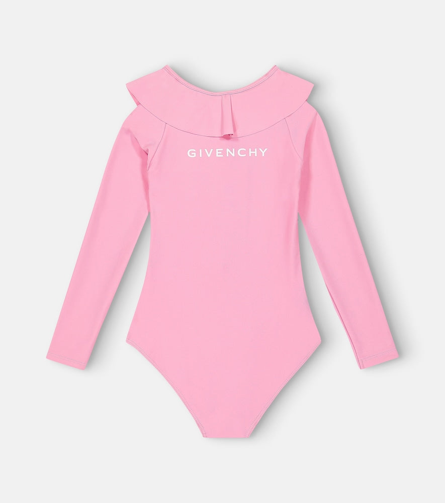 Logo rashguard swimsuit
