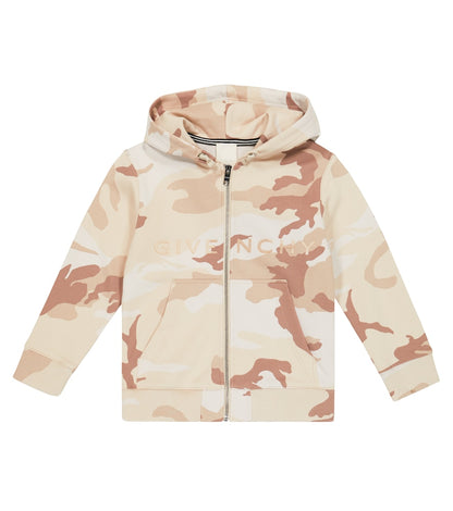 Camo-print hoodie