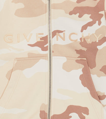 Camo-print hoodie