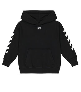 Printed cotton hoodie