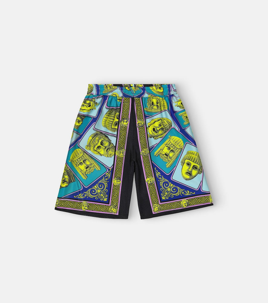 Le Maschere silk twill shorts