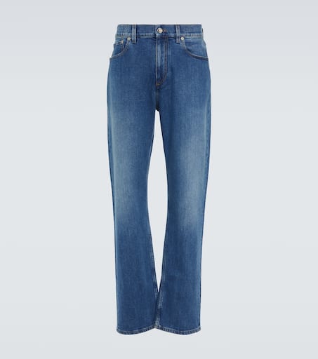 Straight-leg jeans