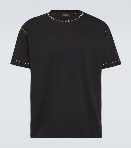 Rockstud cotton jersey T-shirt