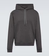 Rockstud cotton jersey hoodie