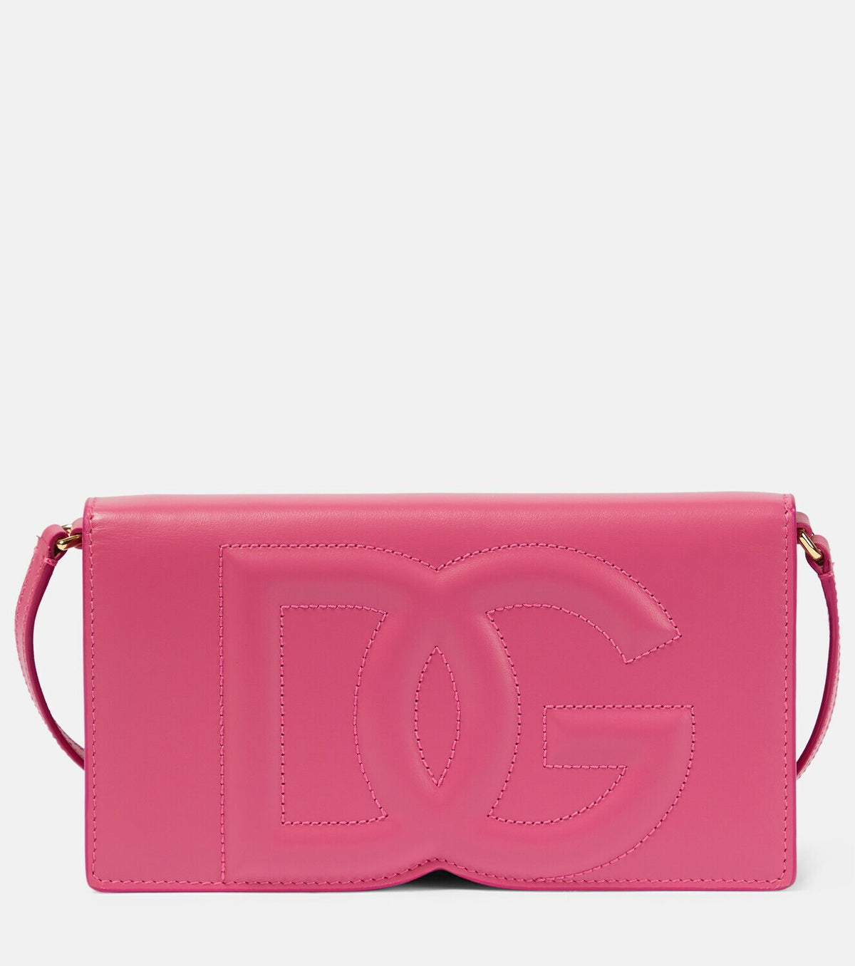DG-logo leather phone bag
