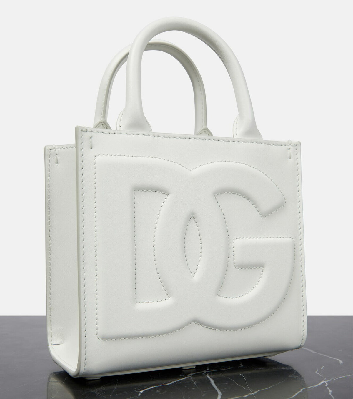 DG Logo Small leather tote bag