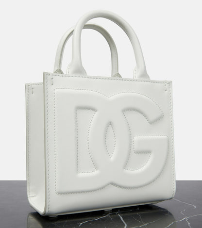 DG Logo Small leather tote bag