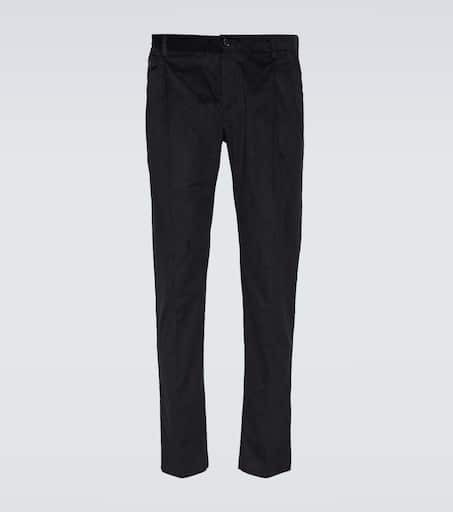Cotton slim-fit pants
