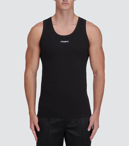 Logo cotton-blend top