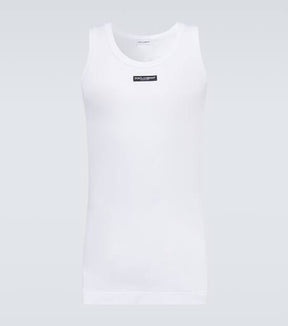 Logo cotton-blend top