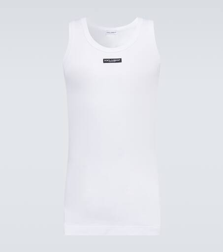 Logo cotton-blend top