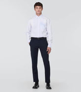 EKD striped cotton poplin shirt