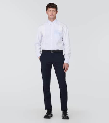 EKD striped cotton poplin shirt