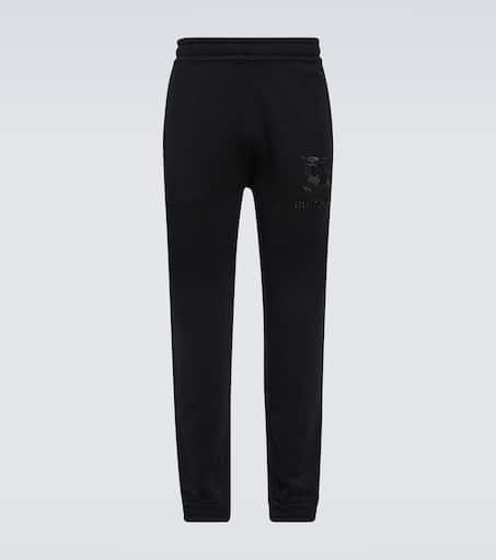 Embroidered cotton sweatpants