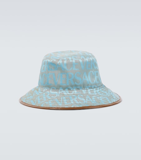 Versace Allover canvas bucket hat