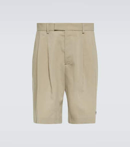 Wool-blend Bermuda shorts