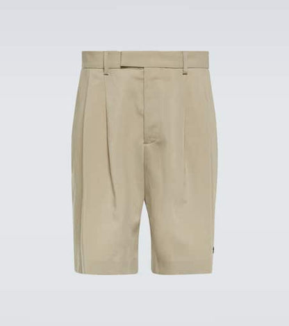 Wool-blend Bermuda shorts